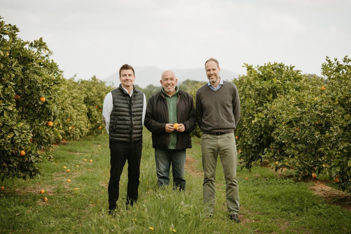 De izquierda a derecha: Francisco Vila, Antonio Perelló y Antonio Pons, en la finca Son Genet.