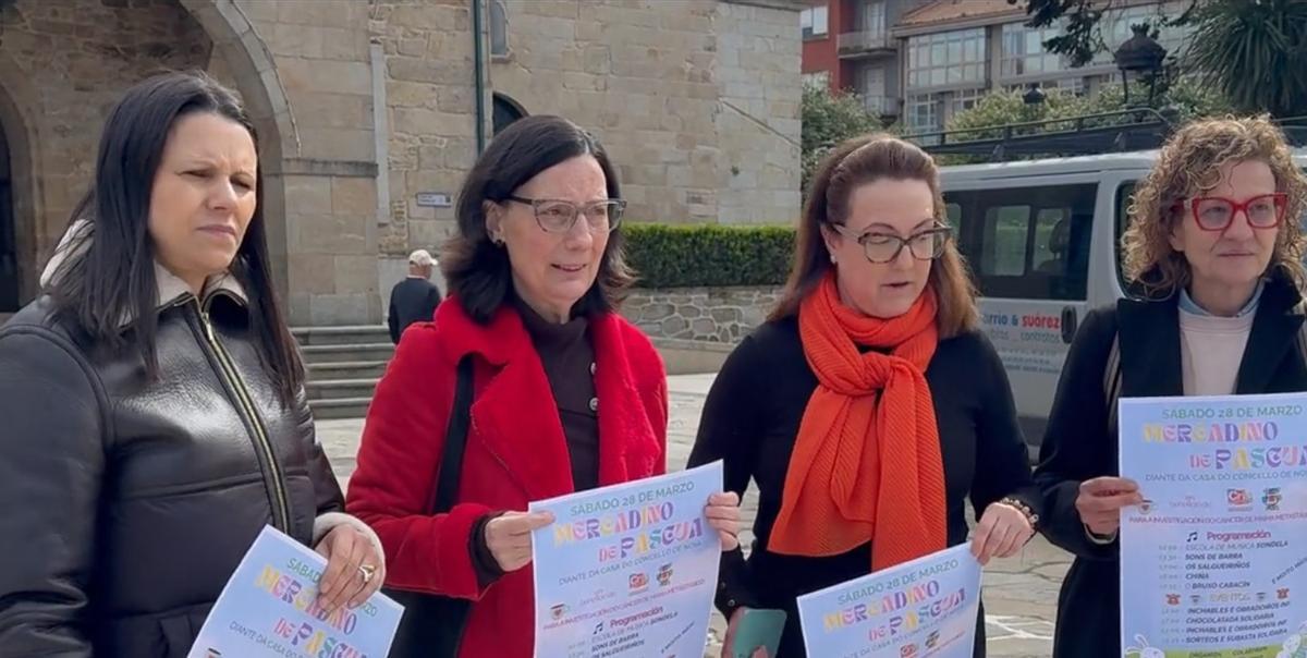 Pola esquerda, Noemí Fábregas, Loli Fernández, Sandra González e Begoña Herbosa.