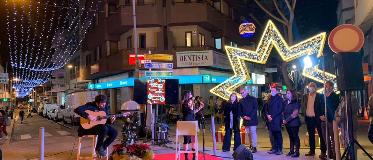 Telde enciende la Navidad y promueve el consumo en San Juan.