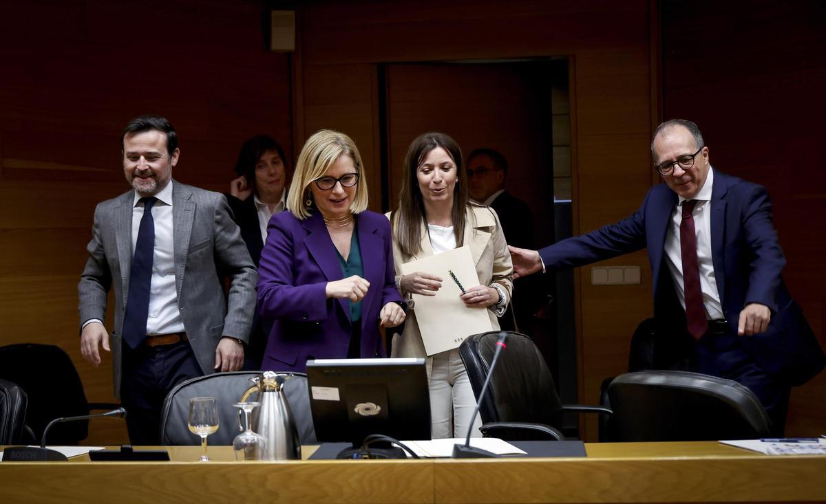 La diputada del PPCV, Mari Carmen Contelles, elegida presidenta de la comisión de investigación, en abril de 2024.