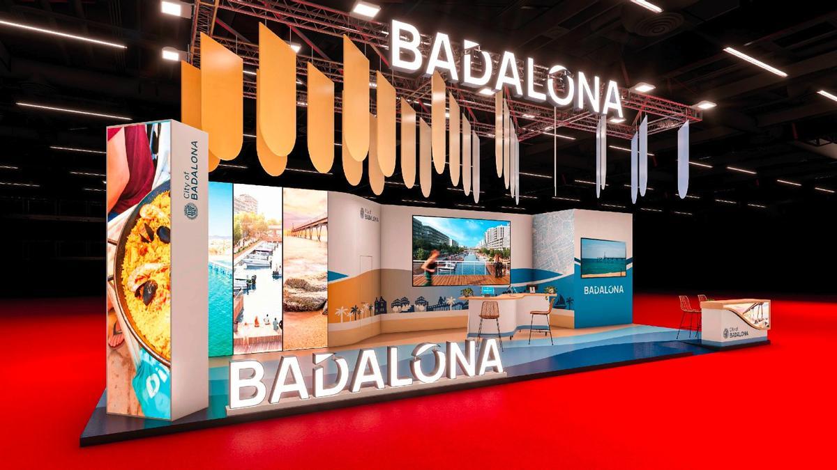 Estand de la ciudad de Badalona que se podrá visitar en Fitur 2025