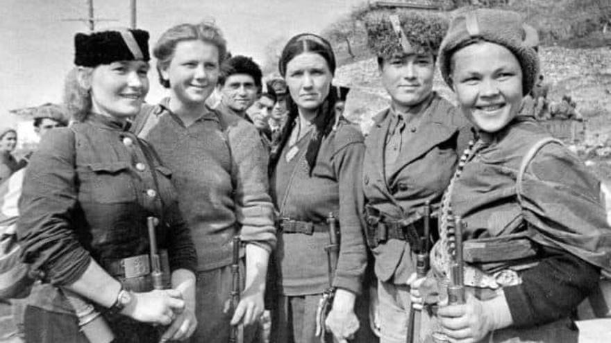 Un millón de mujeres soviéticas combatieron a Hitler durante la II Guerra Mundial.