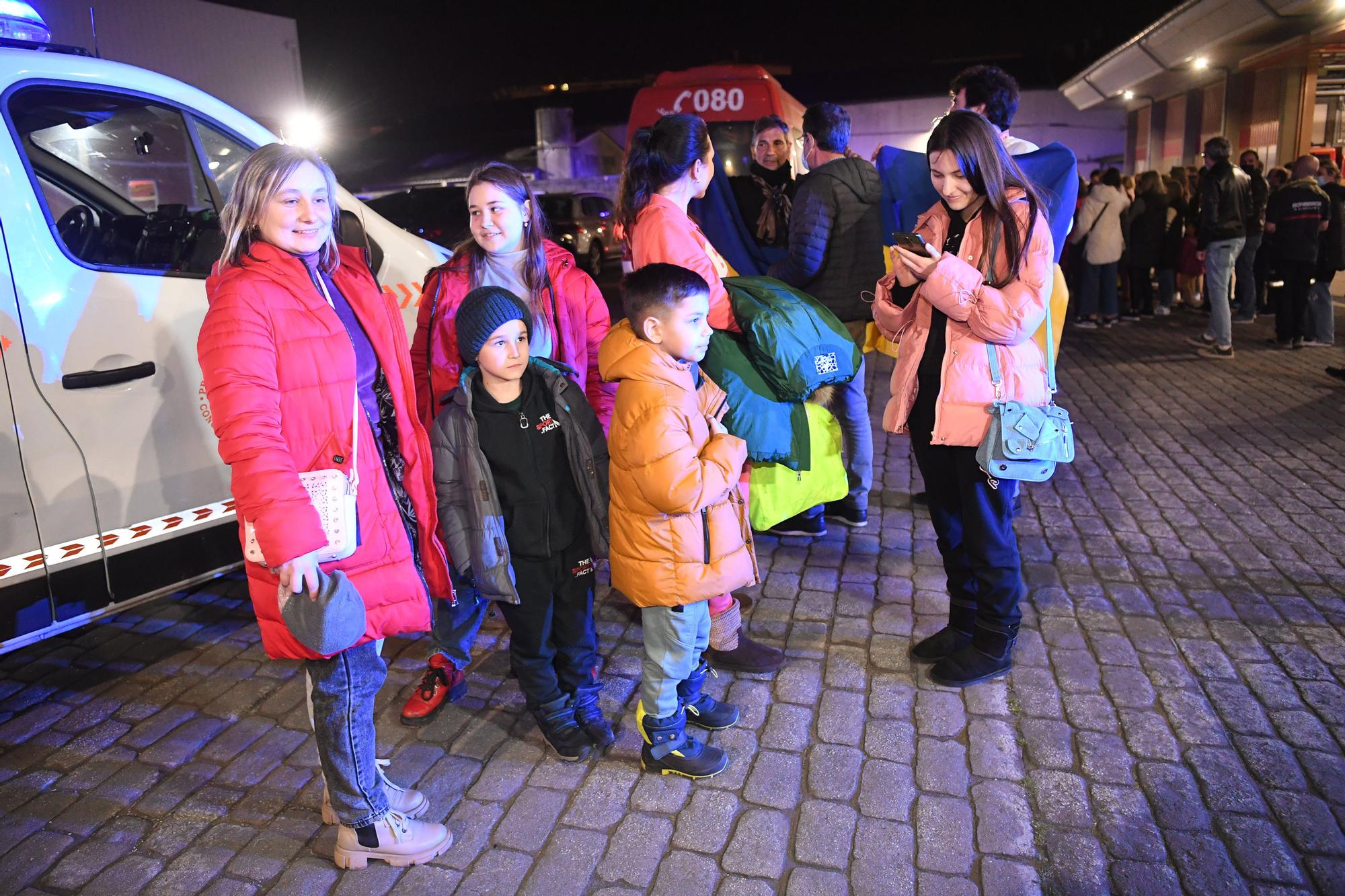 Llegan a A Coruña 30 refugiados ucranianos