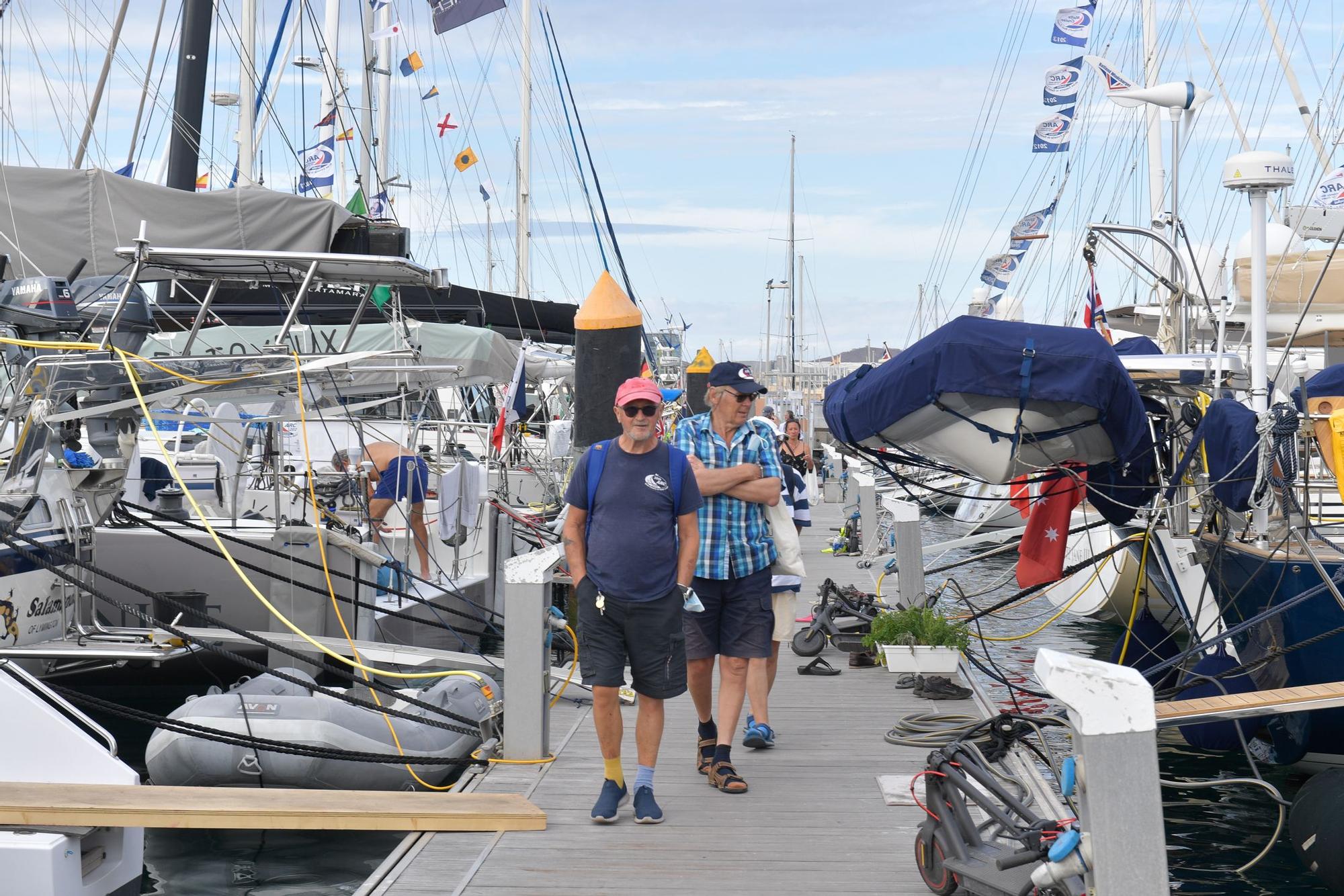 Participantes en la regata ARC, en el Muelle Deportivo de Las Palmas de Gran Canaria