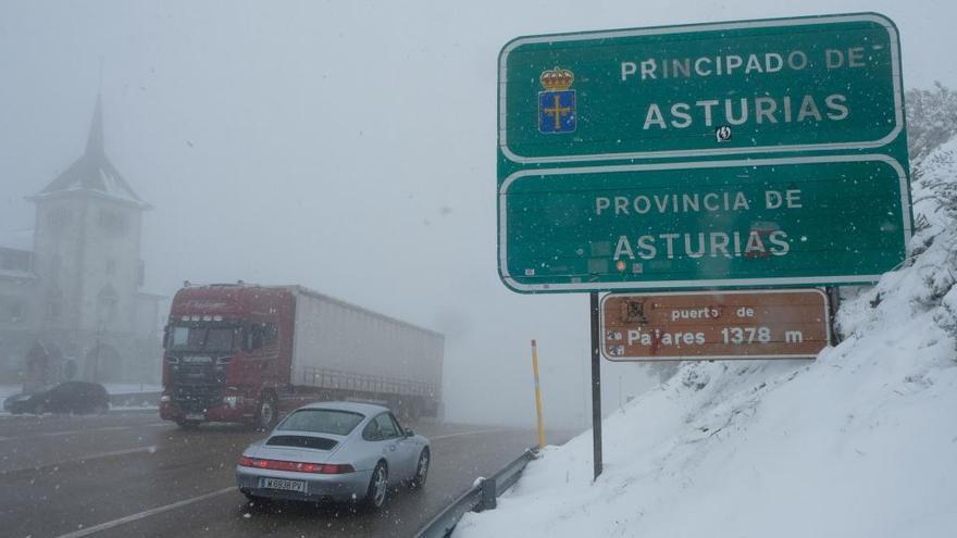 Mínimas de un grado hoy en Asturias y alerta amarilla por nieve el miércoles