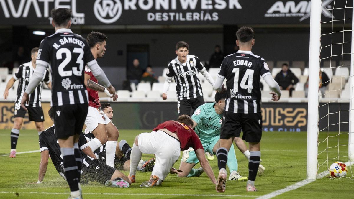 Imagen de Lucas Beltrán marcando su primer gol