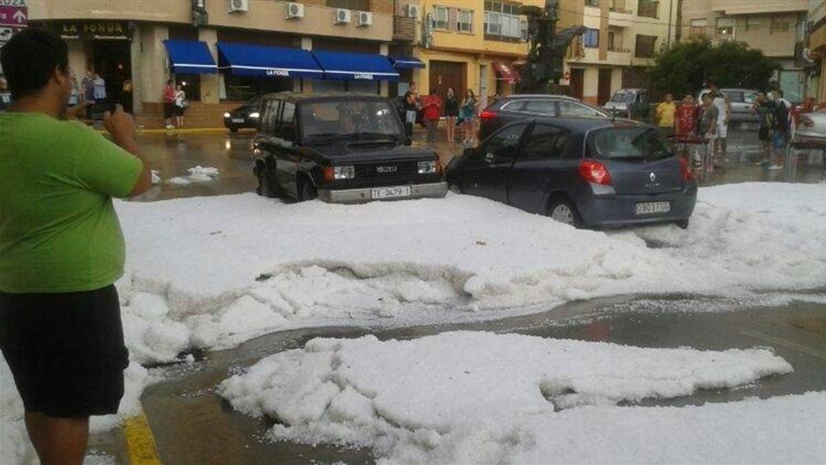 Granizada en Teruel