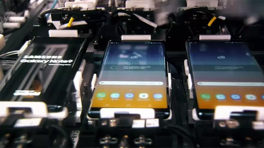 Samsung muestra en vídeo el proceso de ensamblaje del Galaxy Note 9