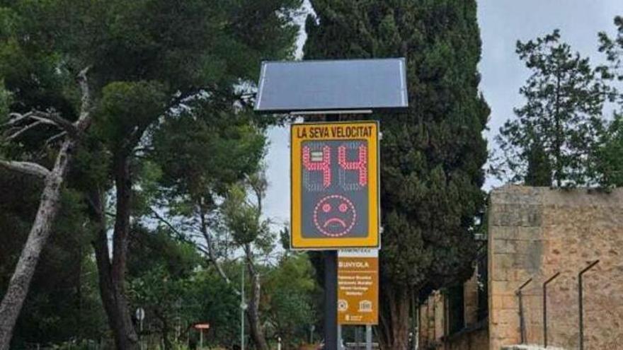 Nuevos radares luminosos en las carreteras de Bunyola