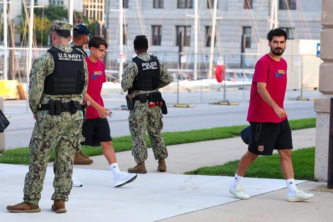 Así ha sido el entrenamiento del Barça en la Base Naval de la Marina de Annapolis para preparar el clásico