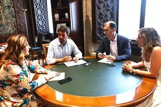 Carlos Mazón, María José Catalá, Luis Cervera y Rocío Gil en la reunión acerca del Mundial 2030