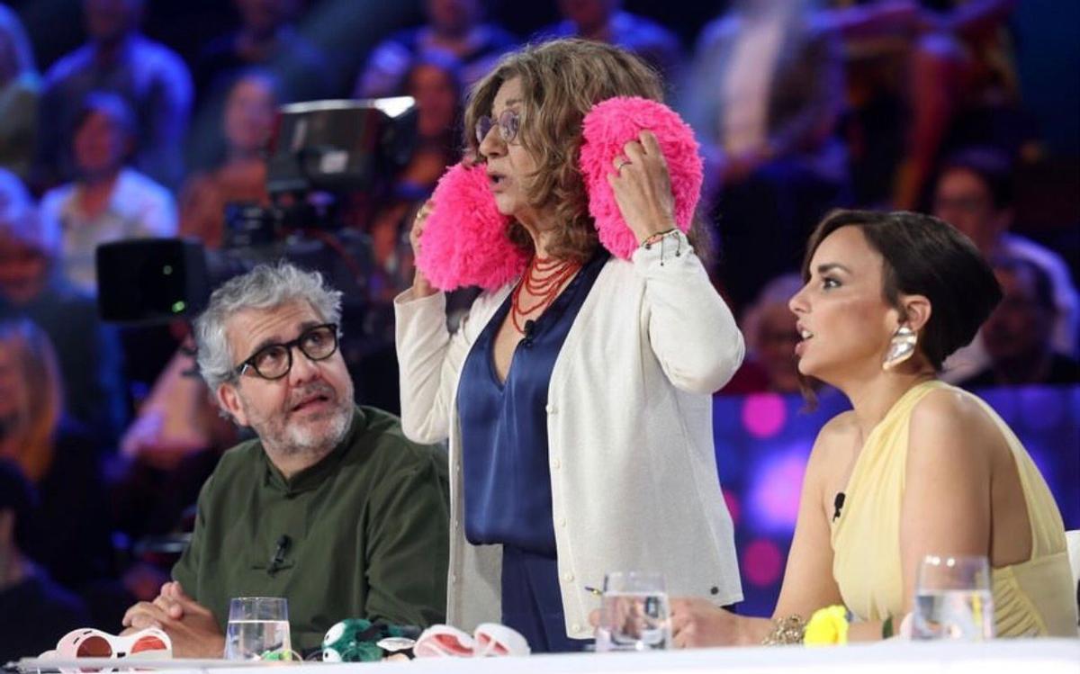 Lolita Flores, con Florentino Fernández y Chenoa en 'Tu cara me suena'