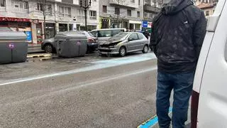 Arde otro coche en pleno centro de Gijón: se investigan las causas