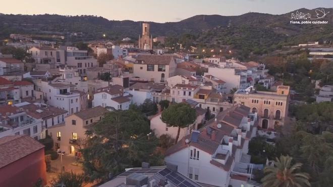 La localidad de Tiana, en el Barcelonès