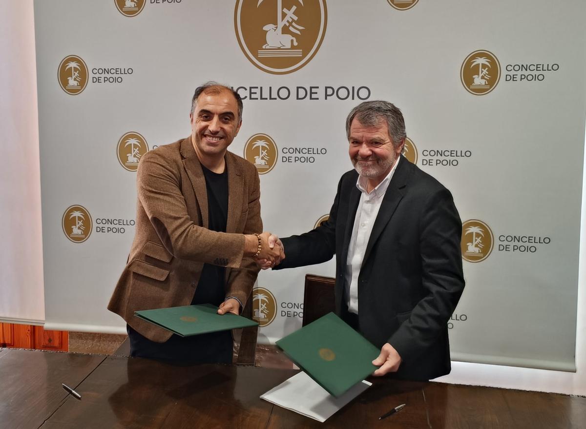 El acuerdo entre Poio y Portos de Galicia.