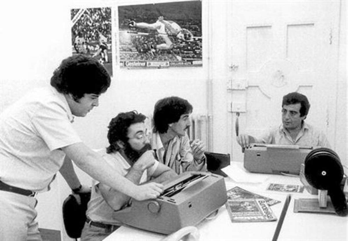 La secció inicial d’Esports, l’octubre del 78, al carrer de Llúria, 7. La secció inicial d’Esports, l’octubre del 78, al carrer de Llúria, 7.