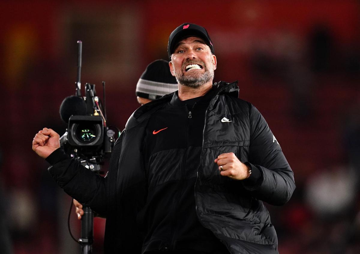 Jurgen Klopp celebra la victoria obtenida este martes frente al Southampton