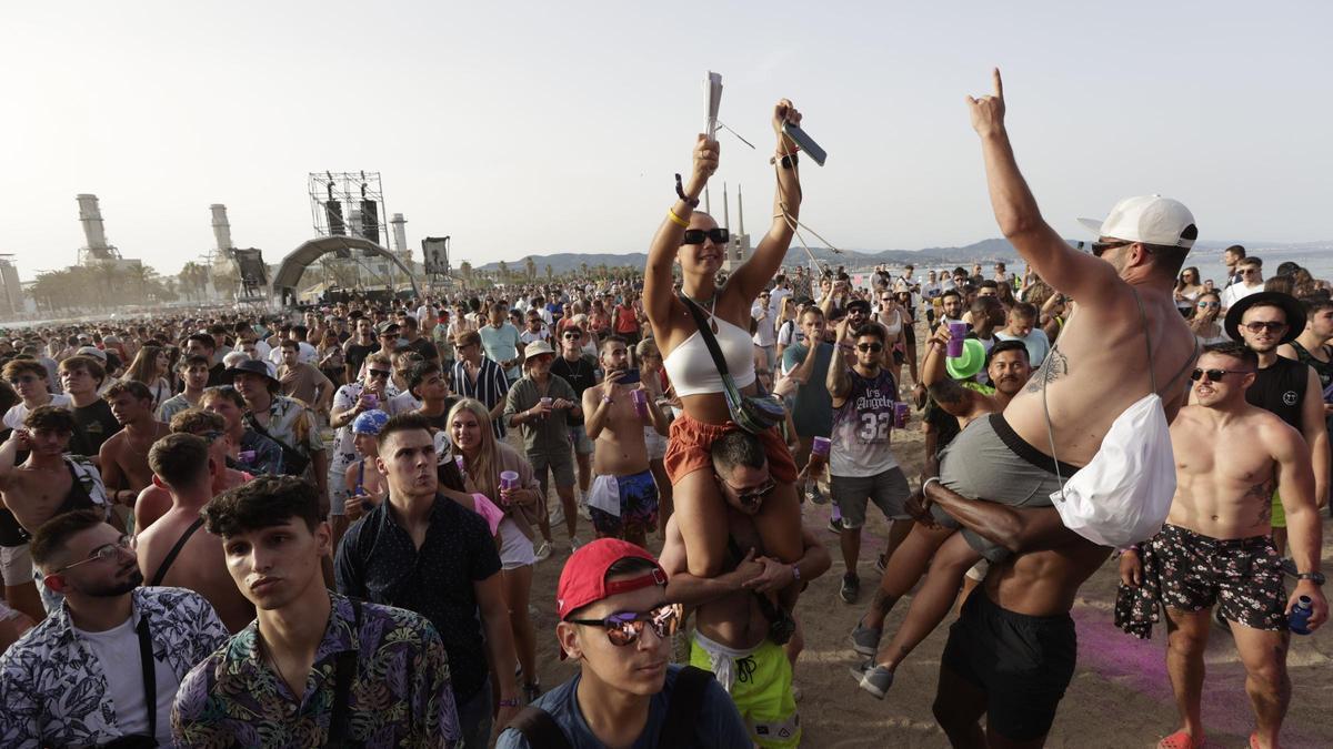 Barcelona Beach Festival en la playa de Sant Adrià en 2022.