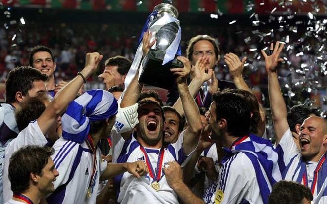 Grecia logró en 2004 una de las mayores gestas de la historia del fútbol europeo