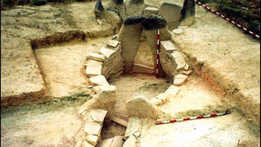 Imagen del Dolmen del Tesorillo descubierto en Alozaina.