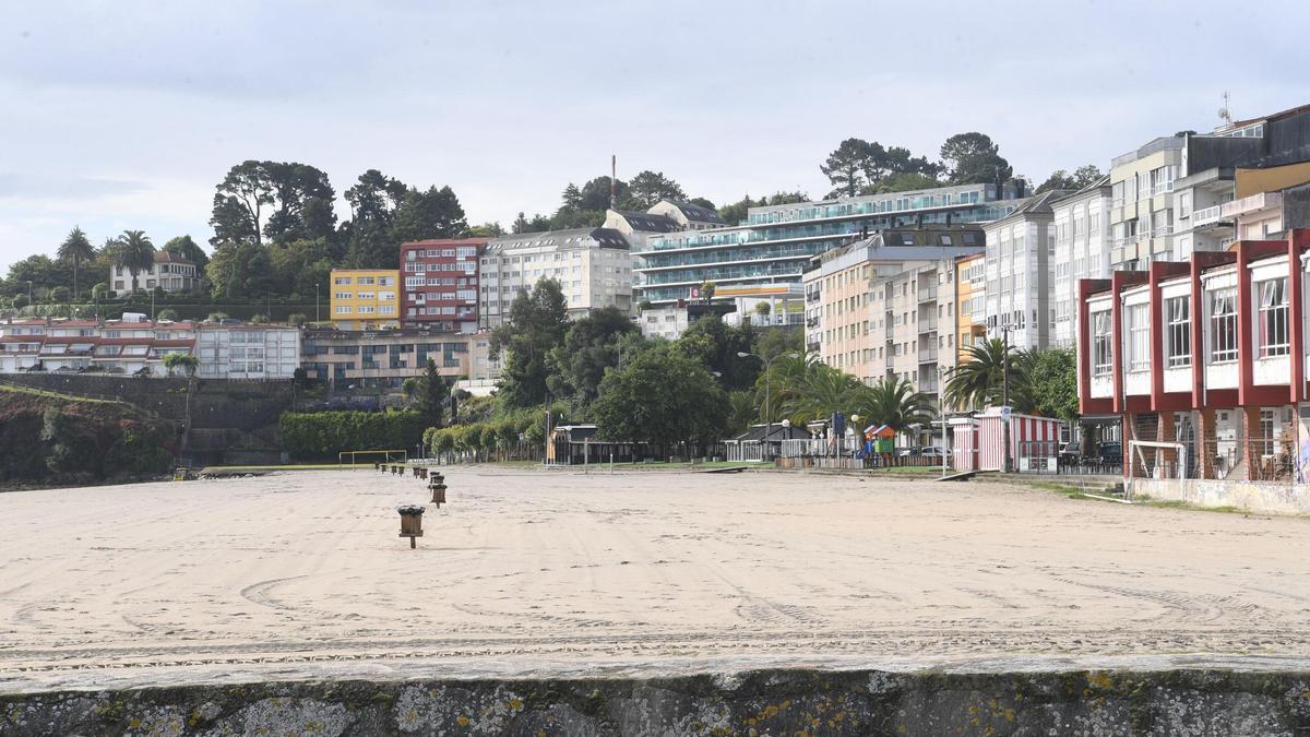 Playa urbana de Sada.