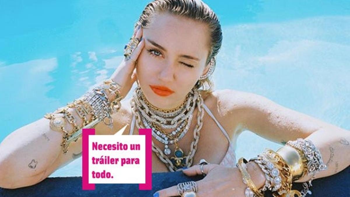 Miley Cyrus repletita de joyas: "Necesito un tráiler para todo"