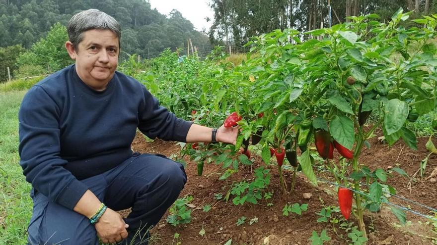 Ponerle &quot;ganas&quot;, el secreto de la reina del huerto y las flores en Pravia