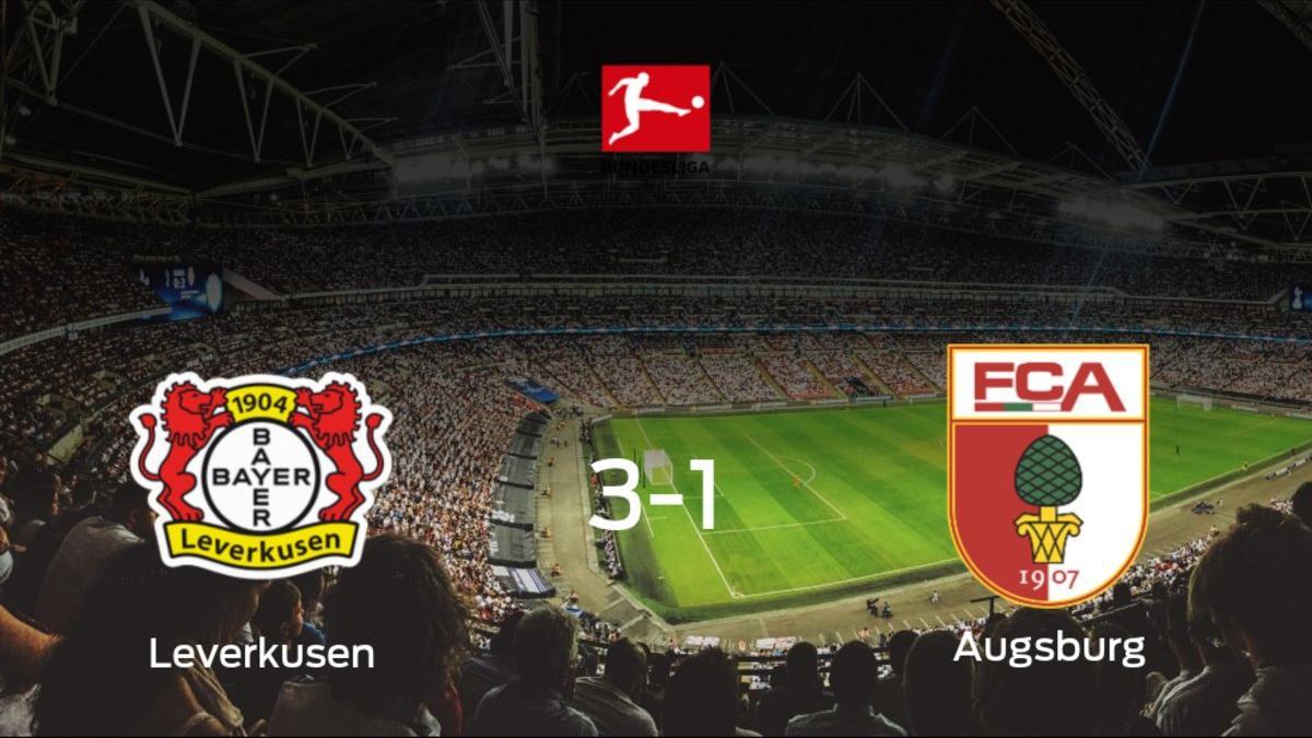 El Bayern Leverkusen gana 3-1 al FC Augsburg y se lleva los tres puntos