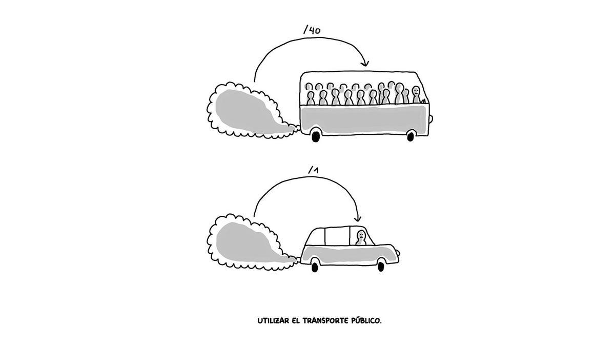 6. amina sempre que puguis i utilitza mitjans de transport sostenibles.