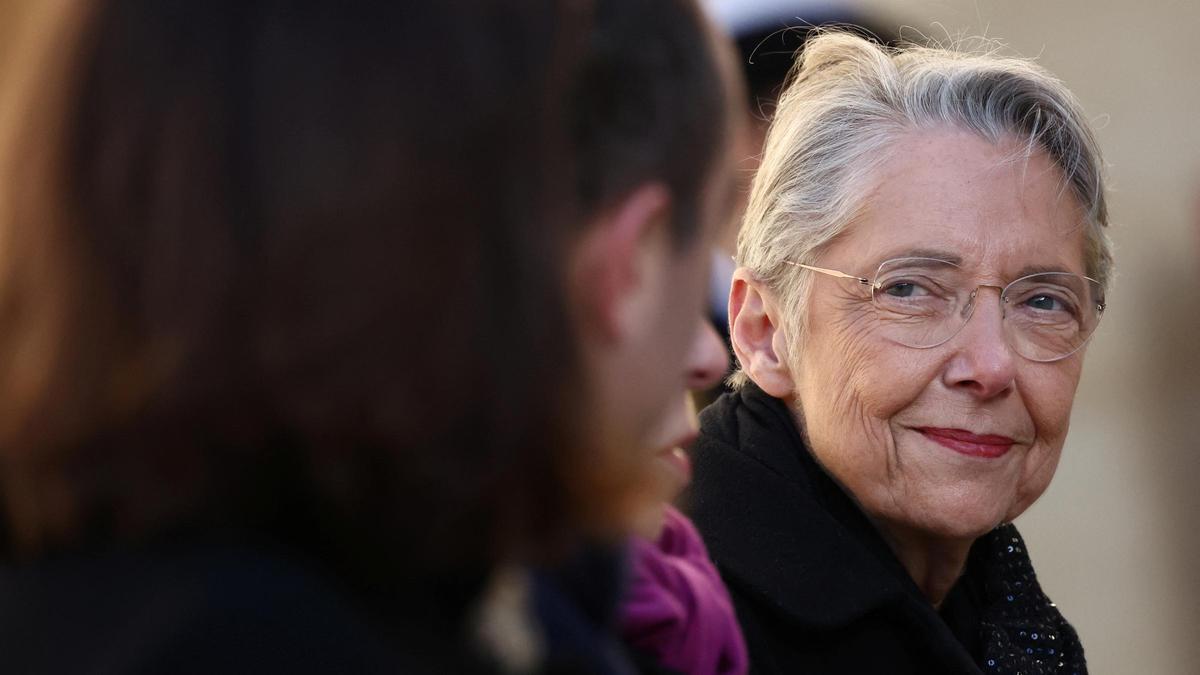 La primera ministra francesa, Élisabeth Borne, durante un acto el pasado 5 de enero en París.