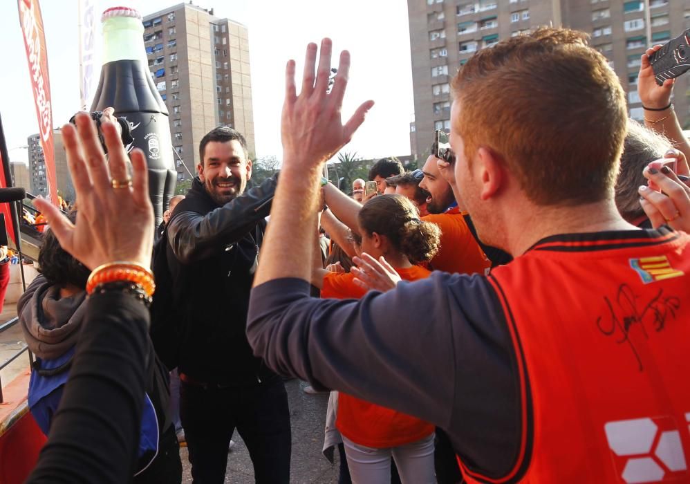 Llegada del Valencia Basket a la final de la Eurocup