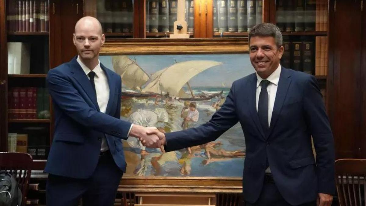 Carlos Mazón en la Hispanic Society.