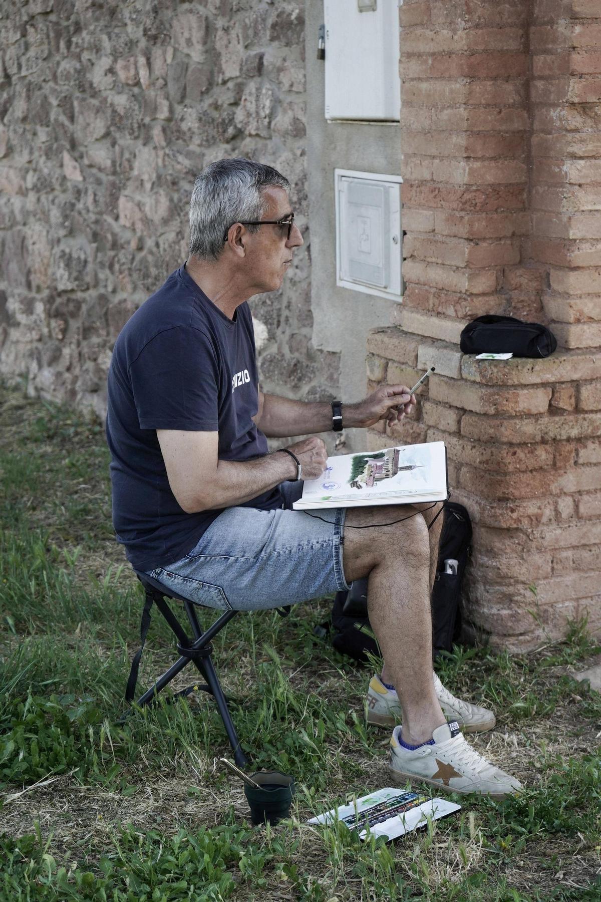 Meandre porta poesia, música, dibuix i vitralls en una jornada d'activitats a la Torre Lluvià de Manresa