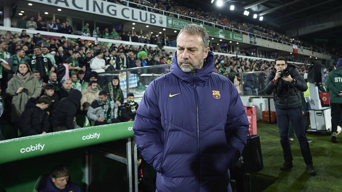 Hansi Flick en la eliminatoria de octavos de final de la copa del rey