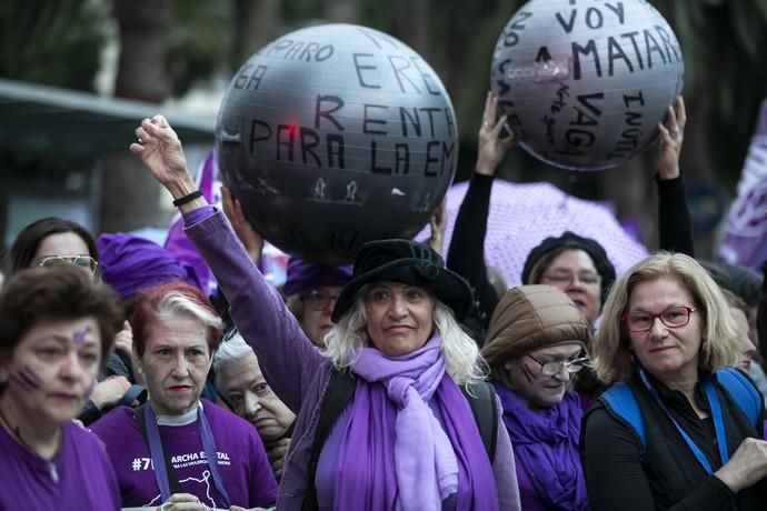 08.03.19. Las Palmas de Gran Canaria. Manifestación Día de la Mujer 8M. Foto Quique Curbelo