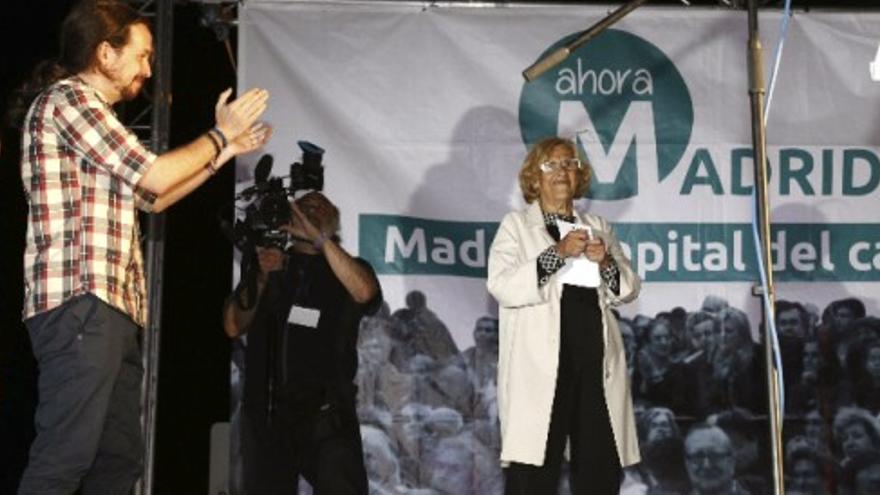 Carmena:  “Ha ganado una mayoría por el cambio”