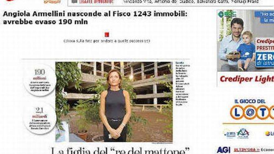 Investigada una heredera italiana por no pagar los impuestos de sus 1.243 casas
