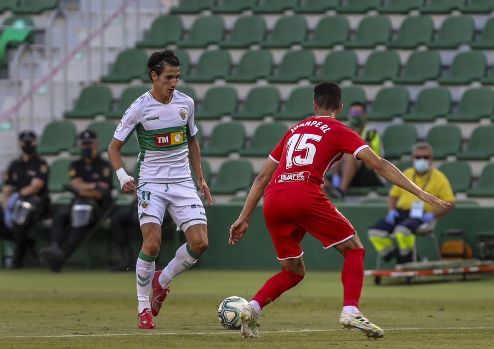 Un gol de Escriche, tras una espectacular galopada de Josan, permite a los franjiverdes sumar la primera victoria tras el parón y situarse de nuevo en puestos de «play-off»