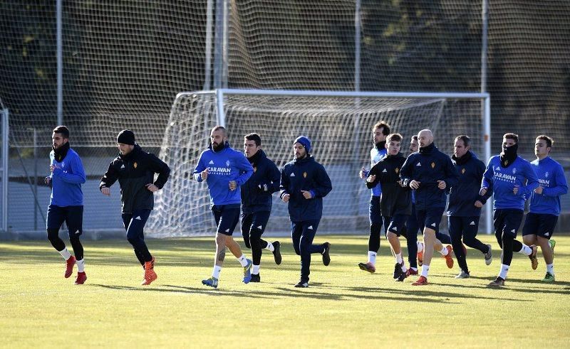 Sesión de entrenamiento del Real Zaragoza