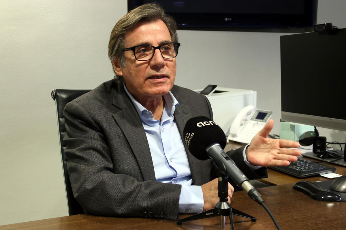 El alcalde de Martorell, Xavier Fonollosa, en su despacho