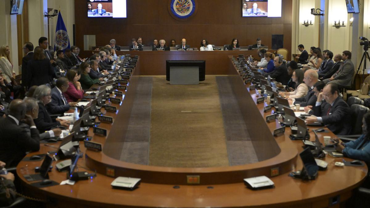 Una imagen del Consejo de la OEA.