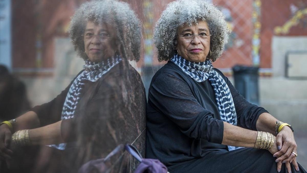 Ls filósofa y activista Angela Davis, en el CCCB.