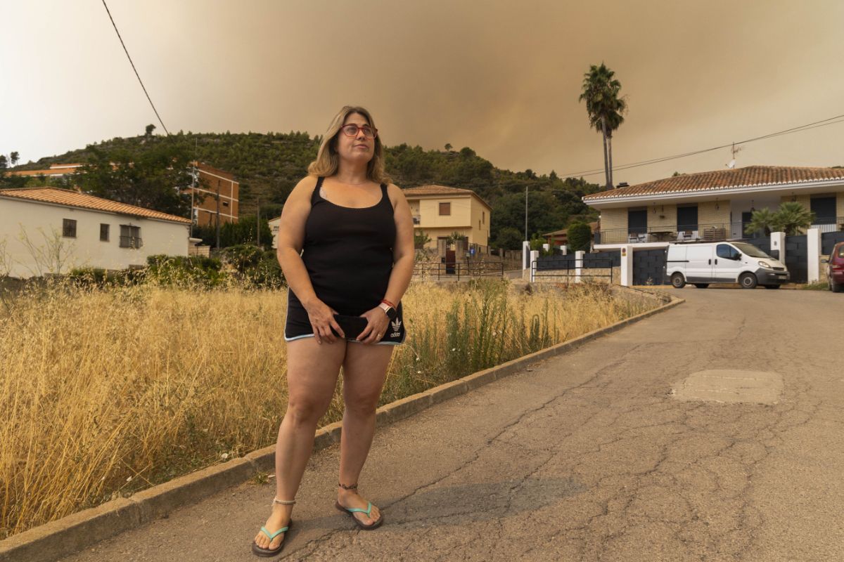 El incendio de Bejís, en imágenes