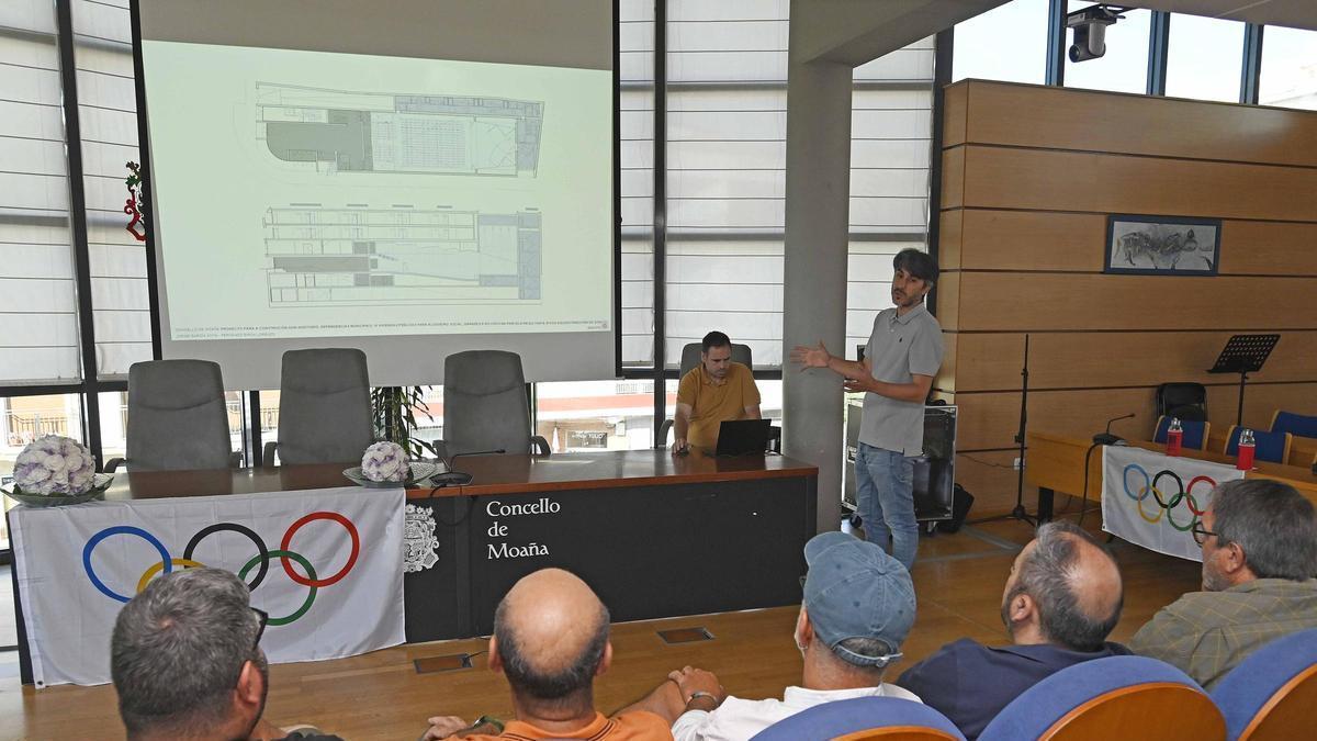 Presentación del proyecto del auditorio, en agosto de 2024.