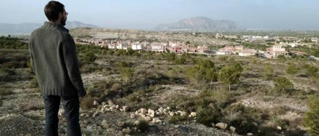 Imagen de archivo panorámica del municipio de Bigastro desde la zona de La Pedrera.
