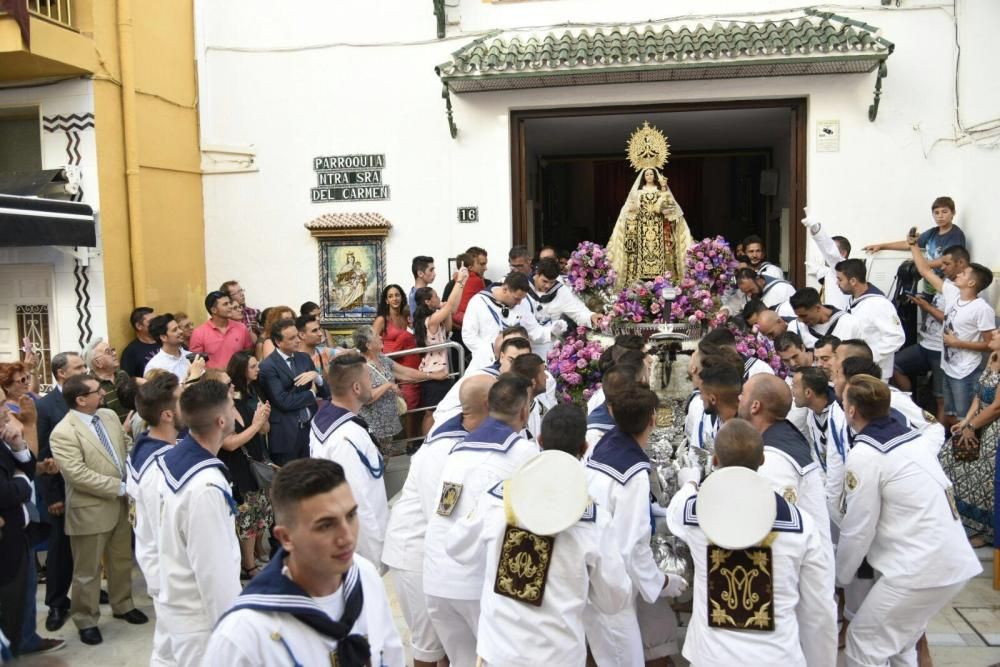 Málaga se rinde a la Virgen del Carmen