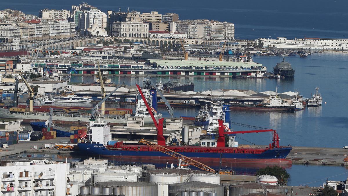 Puerto de Argel, uno de los epicentros de la controversia diplomática entre España y Argelia.