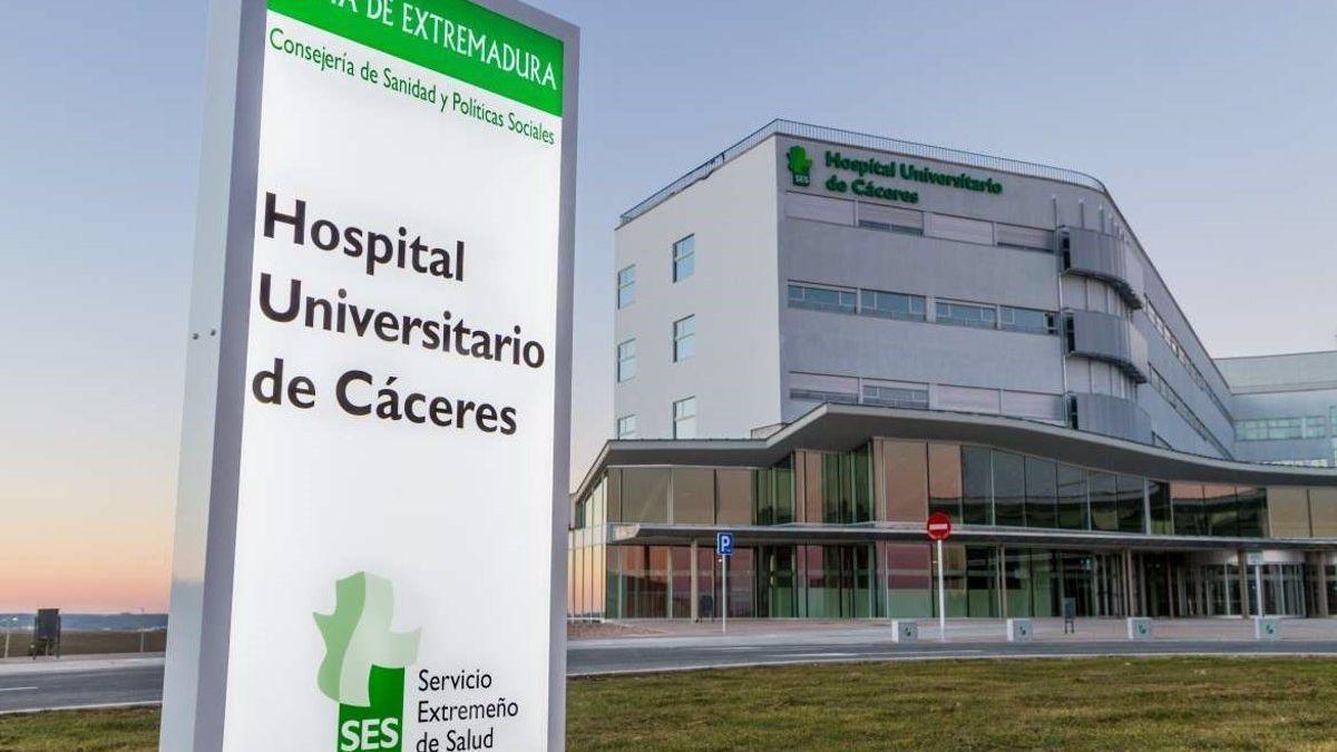 Imagen del Hospital Universitario de Cáceres.