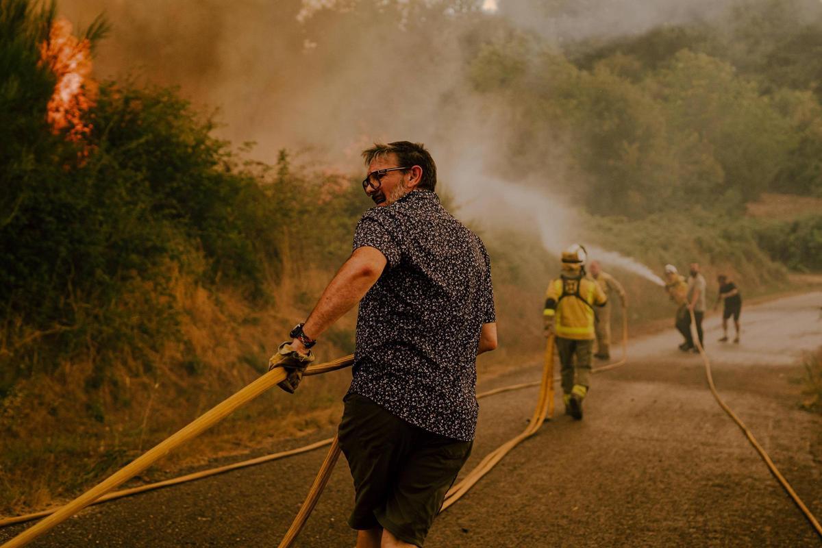 El incendio de O Riós, en imágenes El incendio de O Riós, en imágenes