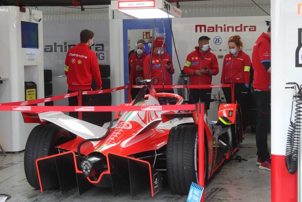 Boxes de la Formula E en Cheste